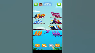 Bird Sort Puzzle l Classic Level 56 l Bird Sort Color Puzzle l Bird Sort Puzzle Challenge