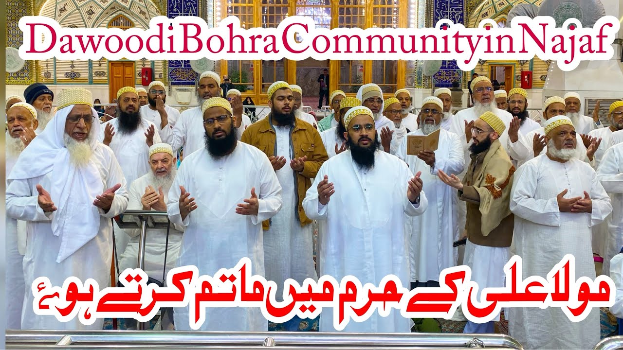 Dawoodi Bohra community in Najaf || Harram Mola Ali Ma Matam karta hova || Bohra History