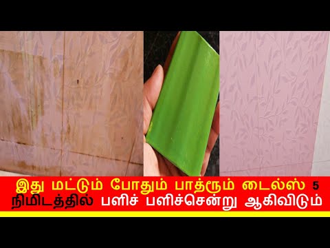 இது மட்டும் போதும் பாத்ரூம் டைல்ஸ் 5 நிமிடத்தில் பளிச் பளிச்சென்று ஆகிவிடும்  | Easy tiles cleaning