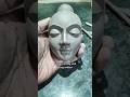 💖BUDDHA FACE SCULPTURE IN CLAY | #clay #art #shorts