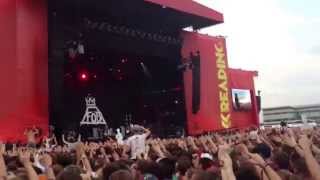 Fall Out Boy performing Sugar, We're Going Down at Reading/Leeds 2013