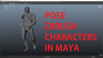 Pose Zbrush models in Maya using Truong Rigs