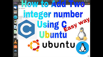 C programming to add two integer number in Ubuntu linux