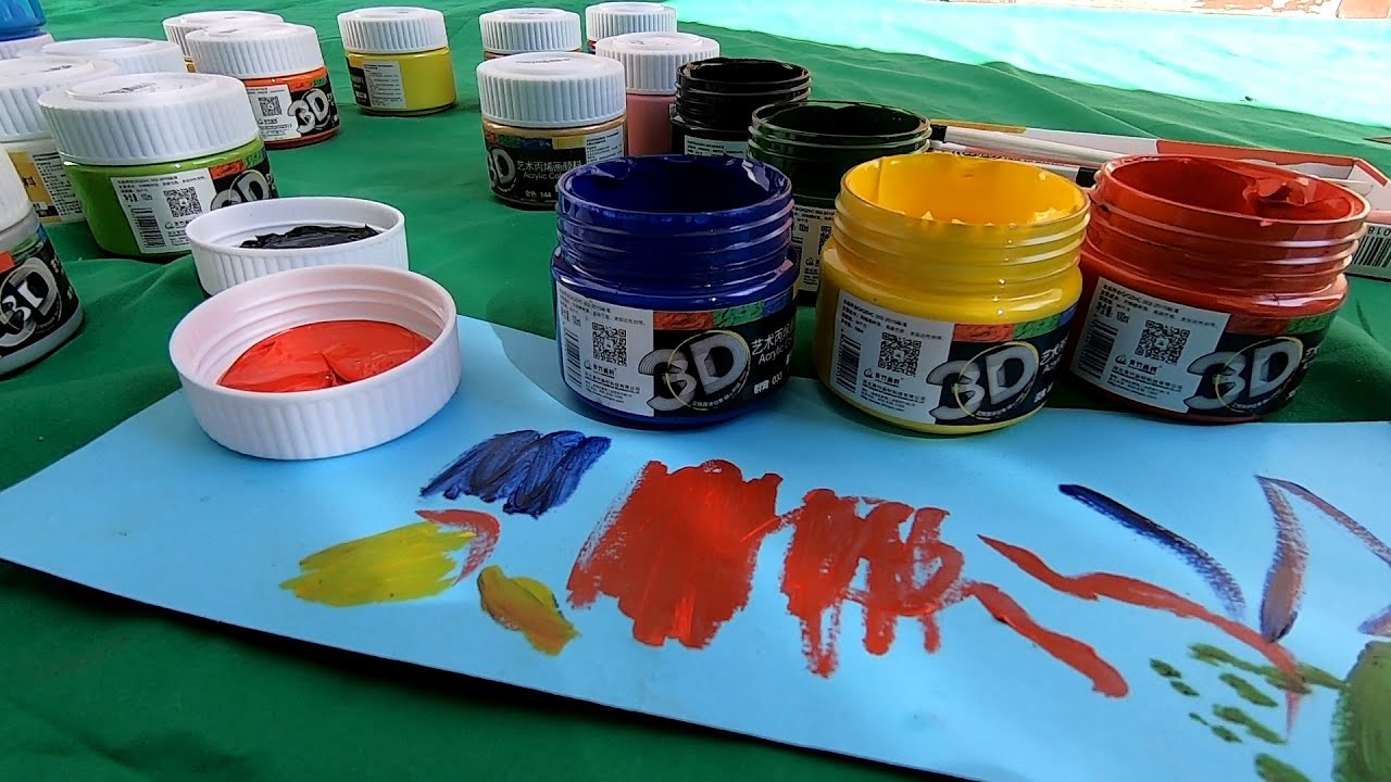 Mở hộp 20 lọ màu acrylic 3d mua trên Shopee | Tổng quát những tài liệu liên quan màu vẽ acrylic mới cập nhật