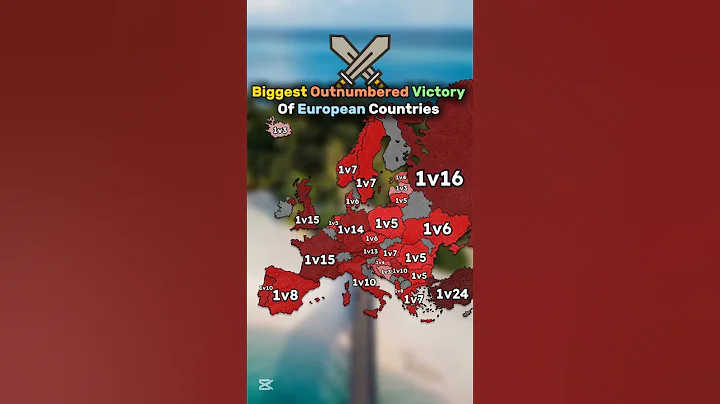 Biggest Outnumbered Victory Off European Countries #map #europe #mapping