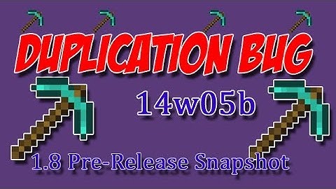 Tool and Armour Duplication | 14w05b Snapshot Bug | Minecraft 1.8 Pre-Release