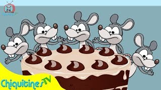Vignette de la vidéo "5 Ratones en la Cocina - Canción Infantil"