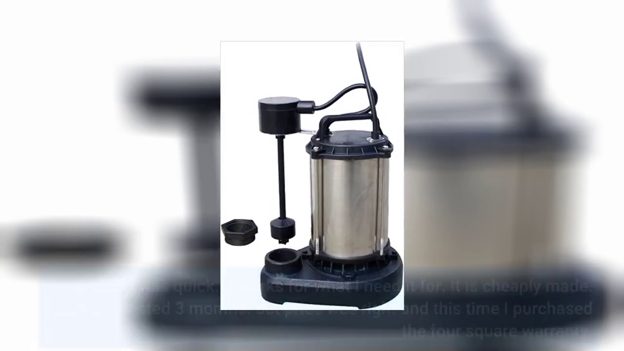 User Review: Wilo 2708302 WCC17-20.50 115-volt Sewage/Effluent Pump