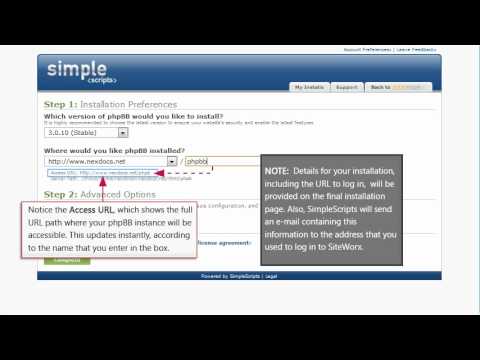Installing phpBB on a Nexcess Hosting Account
