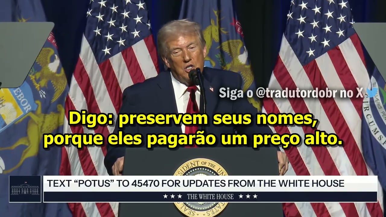 Trump: Patriotas iranianos, continuem protestando. A ajuda está a caminho.