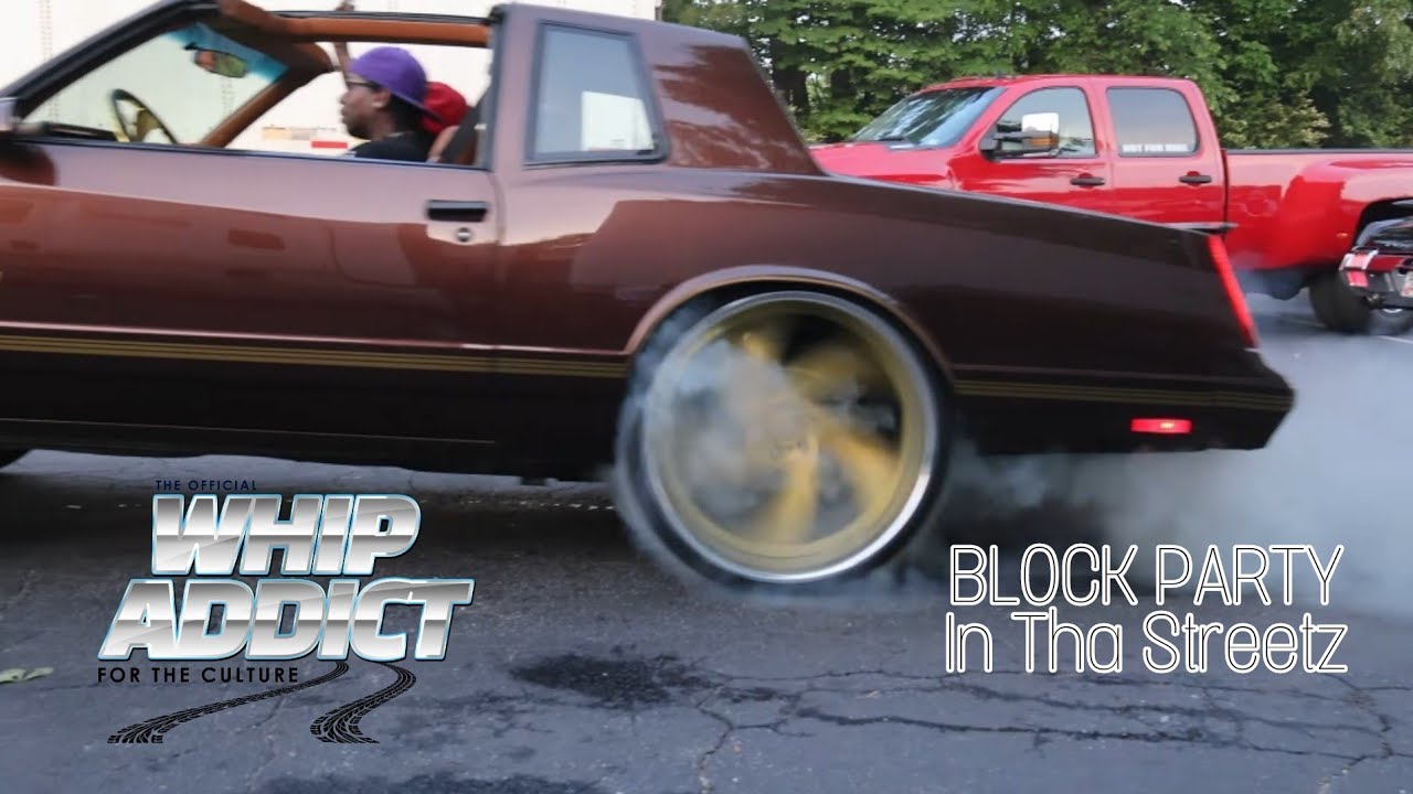 Stuntfest Block Party Let Out, Street Action, Swervin', Big Rims, Custom Cars, Burnouts in Atlanta!