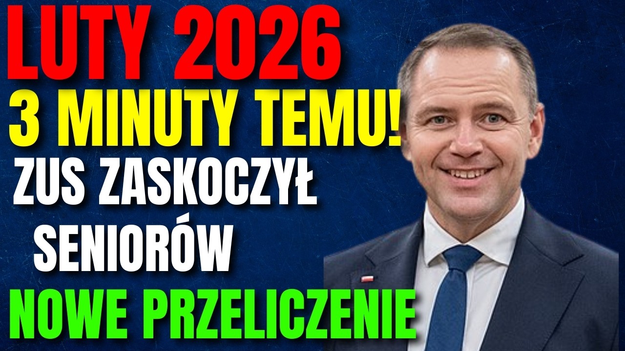 PILNE! SZOK dla emerytów – ZUS potwierdził przeliczenie emerytur od 11 lutego 2026!