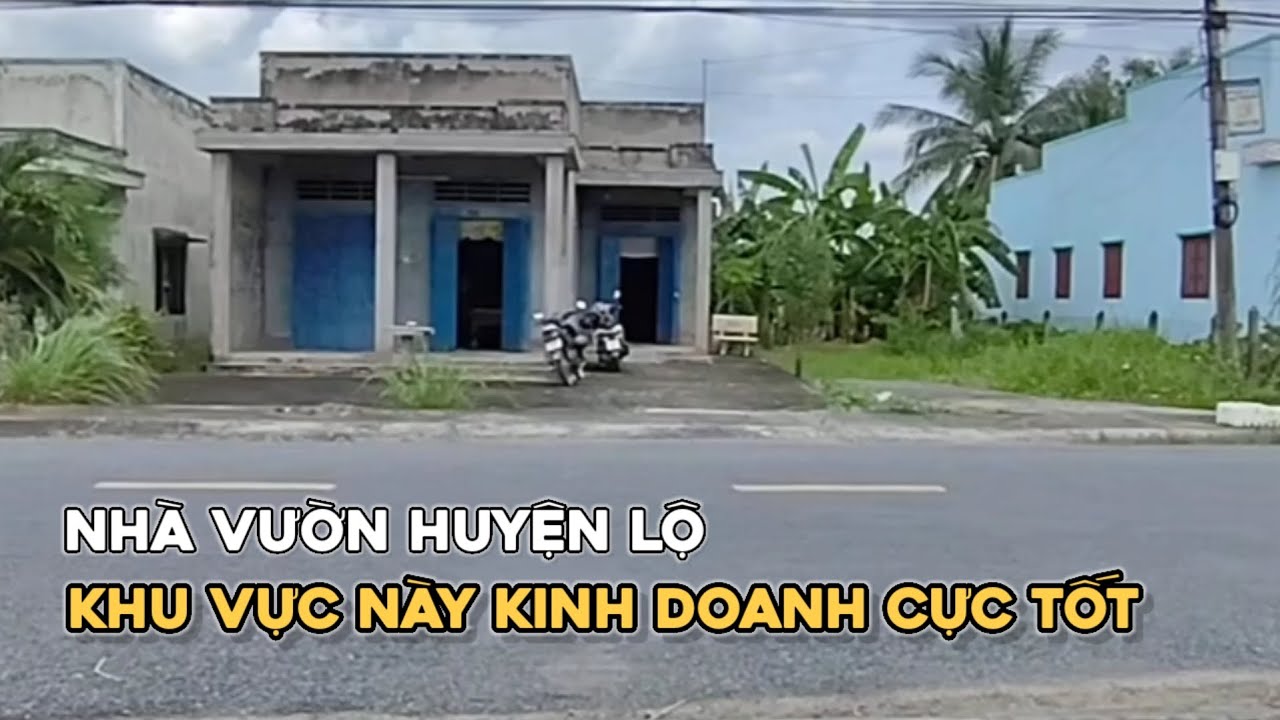 Ms 0821 Nhà vườn huyện lộ có thổ cư khu dân cư đông đúc cách cầu Mỹ Lợi chỉ 18 km xã Bình Ân Gò Công