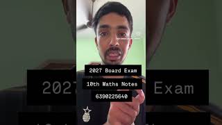 10th Maths Notes