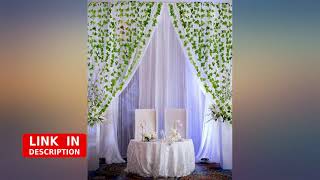 ELINSON 168 Feet Artificial Ivy Leaf Plants Fake Vine Hanging Garland Greenery review