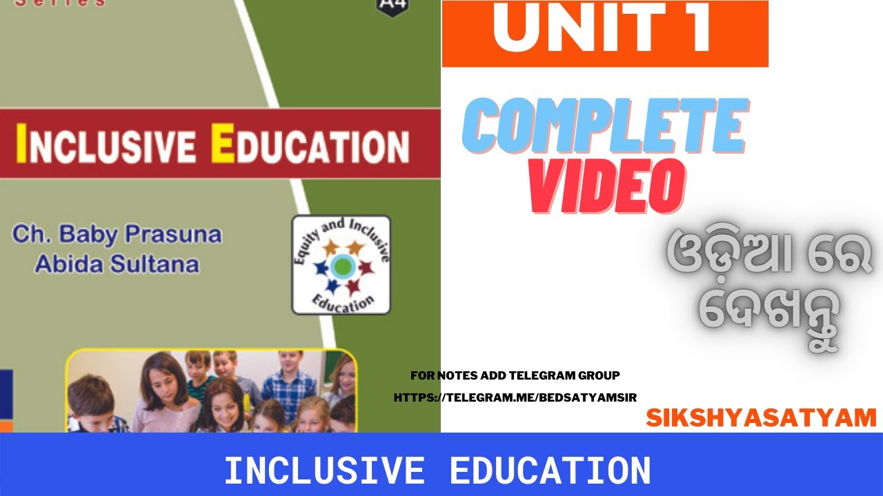 4TH SEM UNIT 1  COMPLETE (INCLUSIVE EDUCATION)
