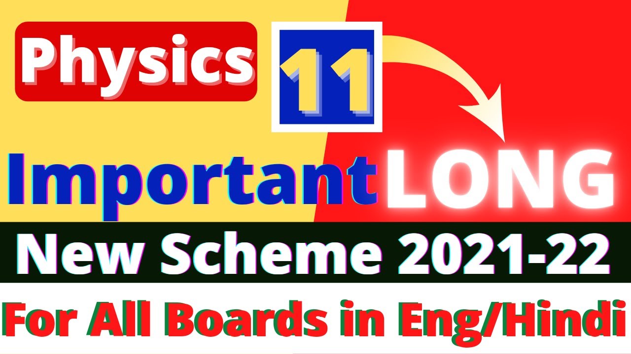 1st year physics, Important long questions 