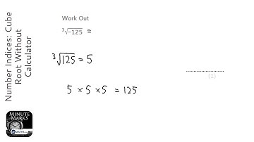 Number Indices: Cube Root Without Calculator (Grade 1) - OnMaths GCSE Maths Revision