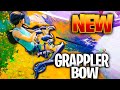 NEW Exotic Grappler Bow Gameplay! (Fortnite Hot Fix Brings The Exotic Grappler Bow!)