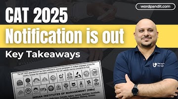 CAT 2025 Official Notification Out! | Registration & Exam Dates Revealed 🔥