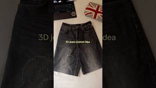3D jeans custom idea ⭐️ upcycling hack