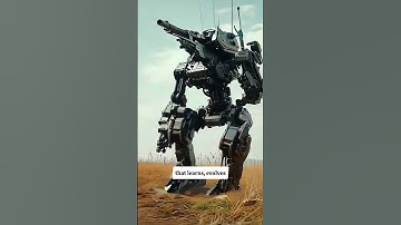 AI-Powered Weaponized Robots: The Future of Warfare #ai #aishorts #airobot #ytshorts