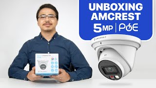Amcrest Turret 2K POE IP AI Camera Model IP5M-T1277EW-AI Unboxing & Feature Overview