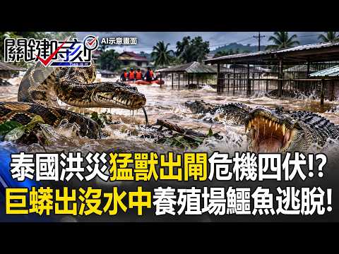 Thailand Floods: "Wild Beasts Unleashed" and Danger Everywhere!? Giant Pythons Slithering in the ...