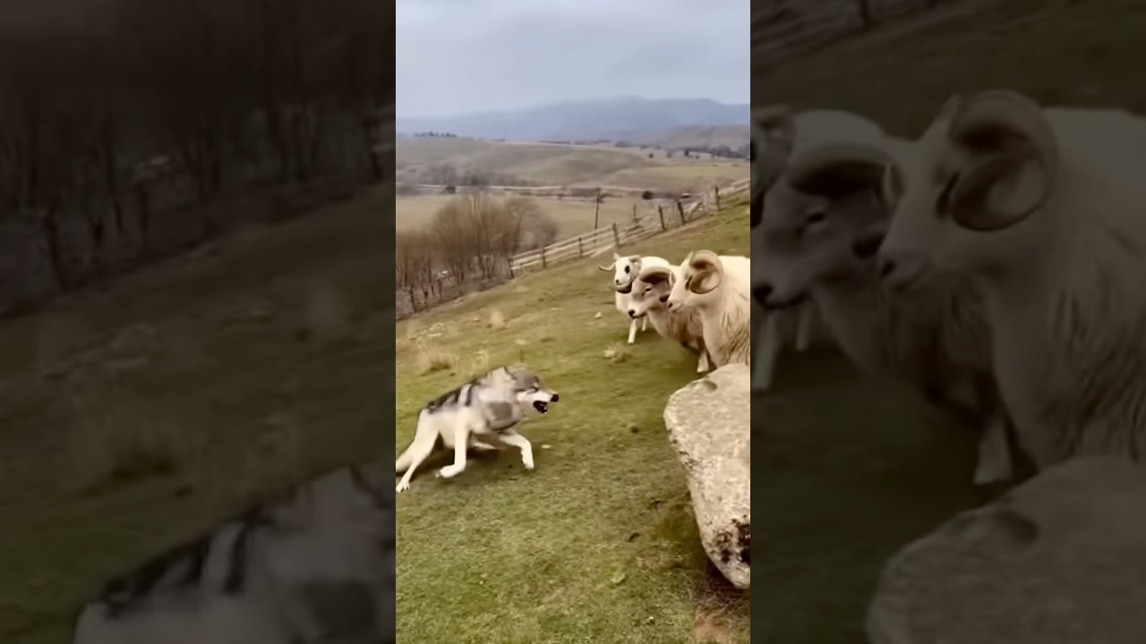 Wolf vs Sheep: Unexpected Wild Moment!