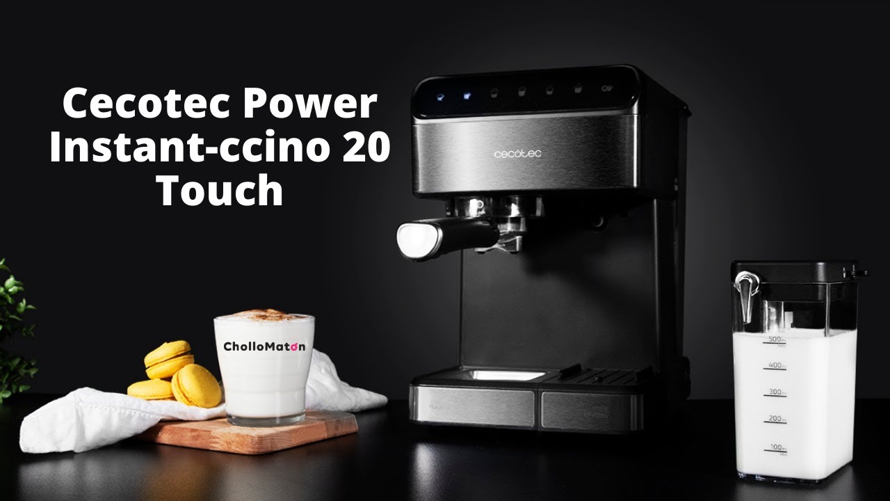 Cafetera semiautomática Cumbia Power Instant-ccino 20 Chic Serie Nera  Cecotec