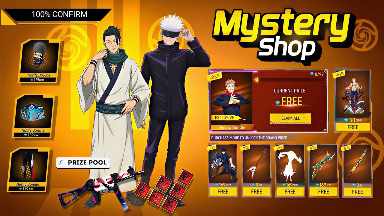 Jujutsu Kaisen Mystery Shop l Free Fire New Event l Ff New Event l Next Mystery Shop Event