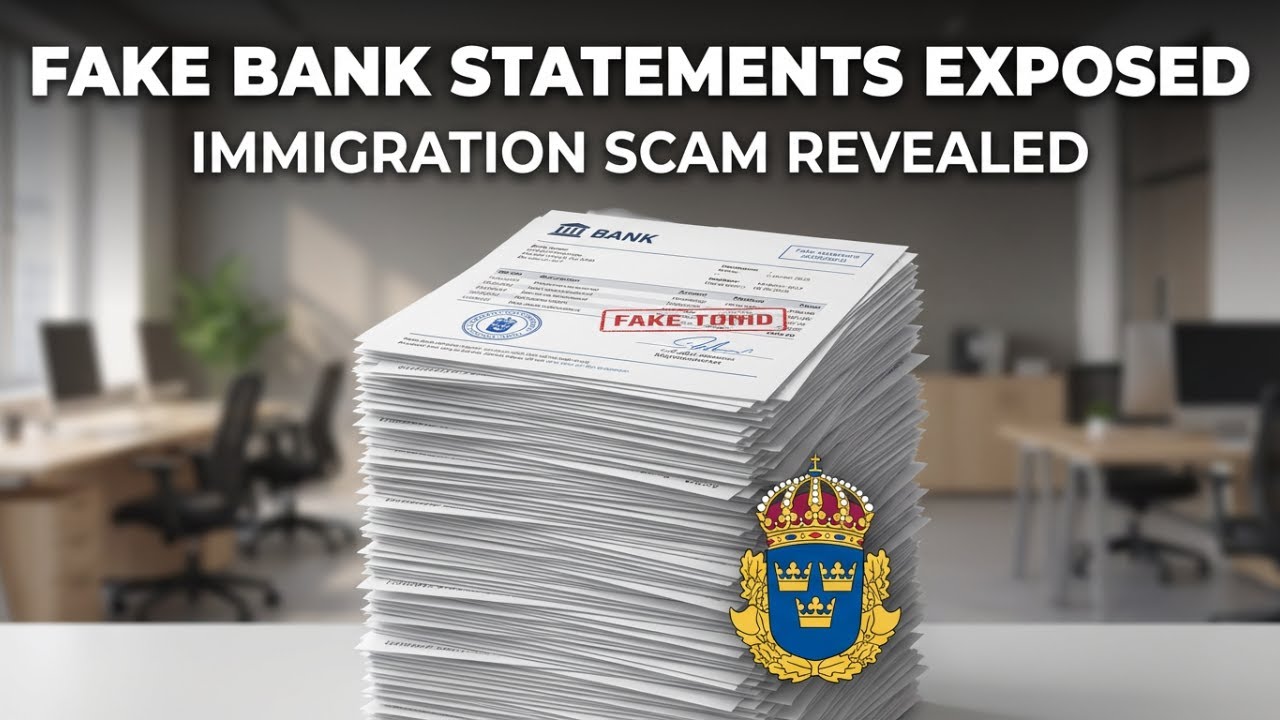 EXPOSED: Fake Bank Statements Sold to International Students in Sweden 2026