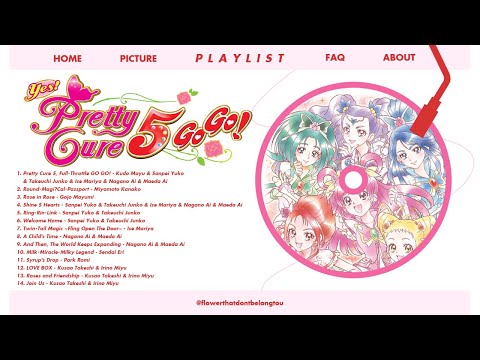 Playlist Yes PreCure 5 GoGo Songs Collection 