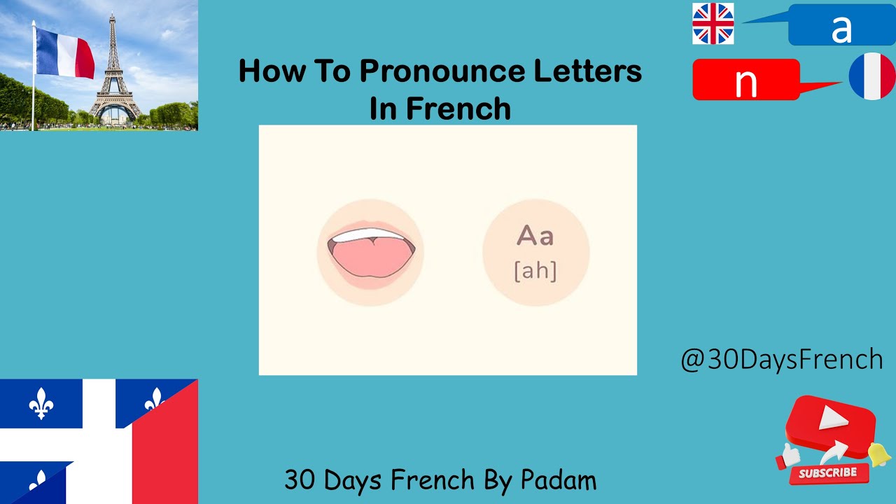 How To Pronounce Letters In French Lesson 1 | Easy Learn French || 30 ...
