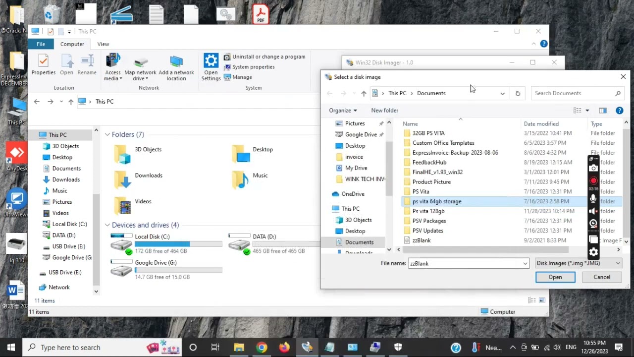 Ps vita Henkaku format microsd using win32 disk imager