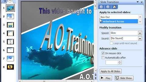 Create a looping slide show to advertise your products in Microsoft PowerPoint