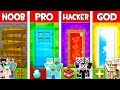Minecraft NOOB vs PRO vs HACKER vs GOD: FAMILY SECRET DOOR in Minecraft Animation