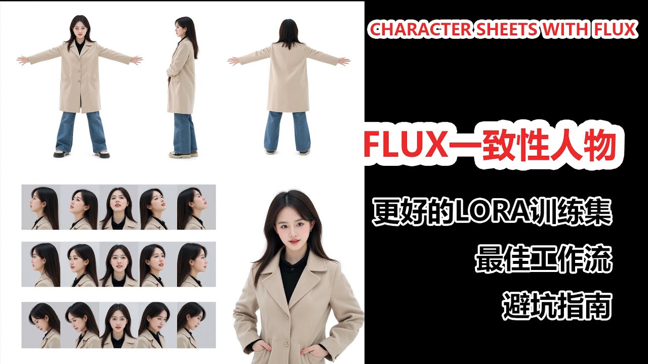 Flux 进阶技巧:OpenPose+ControlNet,一键生成多视角角色列表|Generate Multi-Angle ...