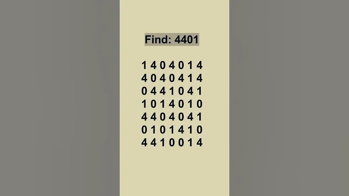 Find the  Number 4401 - Math Quiz  #math #quiz #shorts