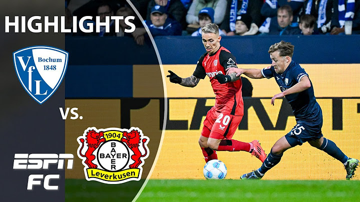 🚨 DROPPED POINTS 🚨 VfL Bochum vs. Bayer Leverkusen | Bundesliga Highlights | ESPN FC