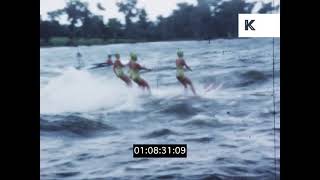 1950s, 1960s USA, Waterskiing Show