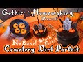 No-Bake Black Forest Cemetery Dirt Parfait - Halloween Dessert!