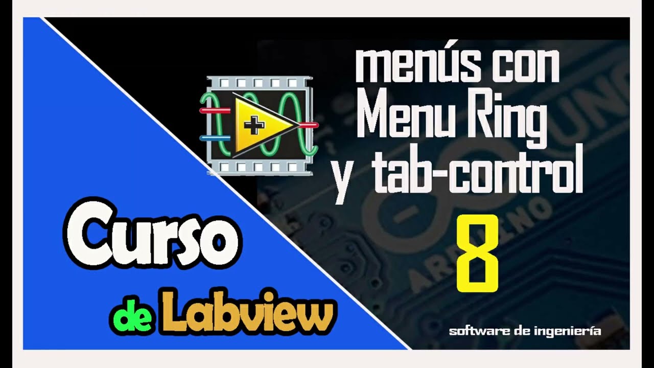 creación de menús con Tab control y menú ring | aprende a programar con labview 2025 #8