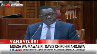 FULL INTERVIEW: MPs vet Roads and Transport CS nominee Davis Chirchir
