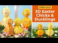 3d easter chicks and ducklings  adorable cricut easter crafts