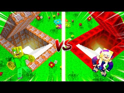 COMMAND BLOCK vs. REDSTONE BASE?! - Minecraft BUNKER