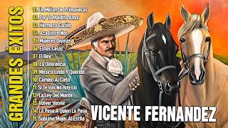 Vicente Fernndez Rancheras Mix 2026  30 Grandes Exitos De Vicente Fernndez  Rancheras Mexicanas