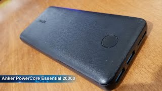 Anker PowerCore Essential 20000 Portable Charger - UNBOXING - Good  affordable Power Bank 20000mAh
