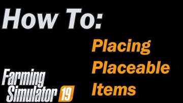 Farming Simulator 19 - How To properly place buildings and other items