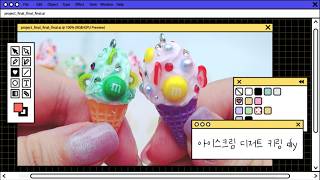 DIY Resin Art Decoten Keychain Ice Cream Dessert Keychain Making